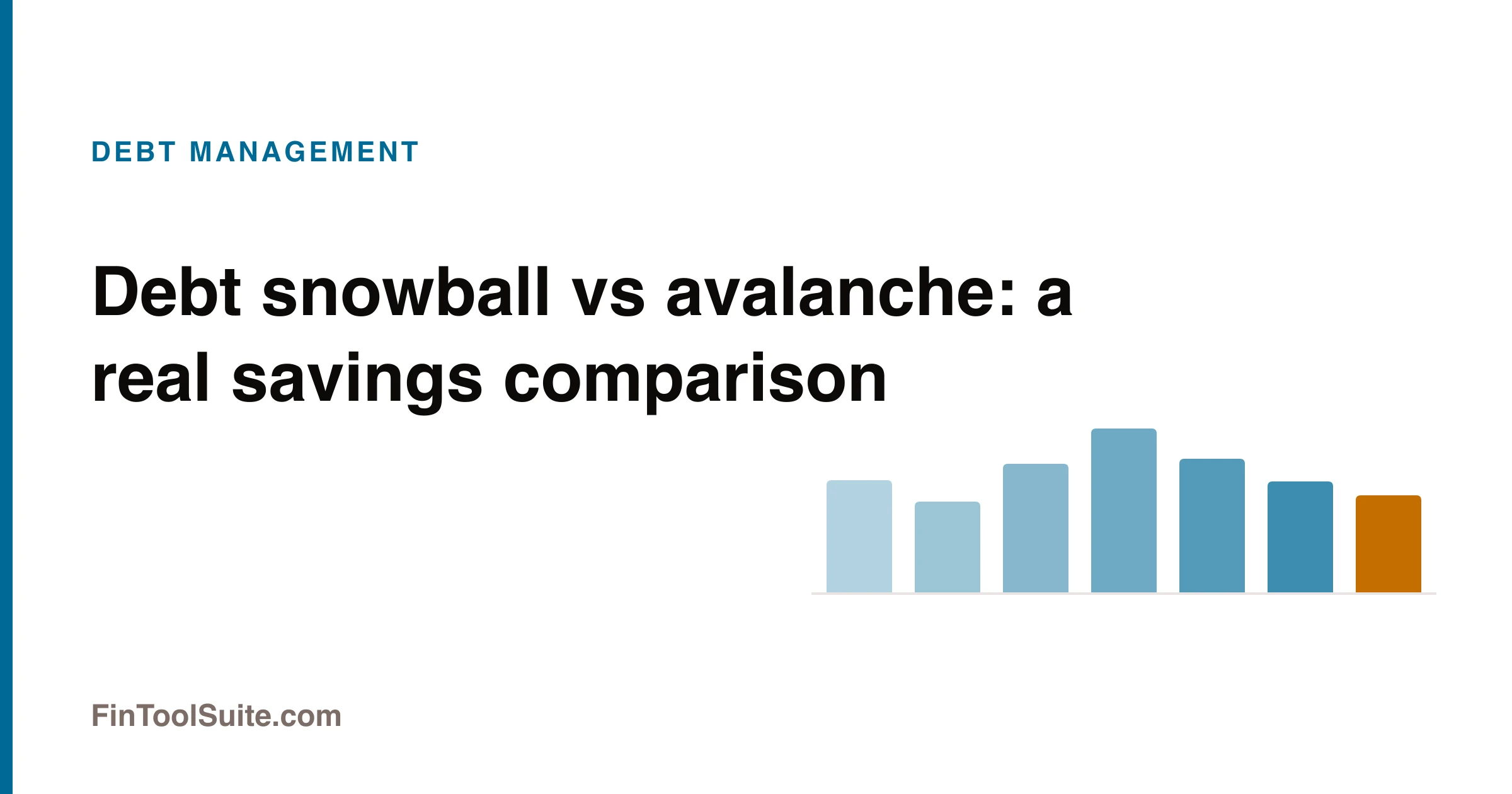 Comparison of debt snowball and avalanche payoff methods showing interest saved