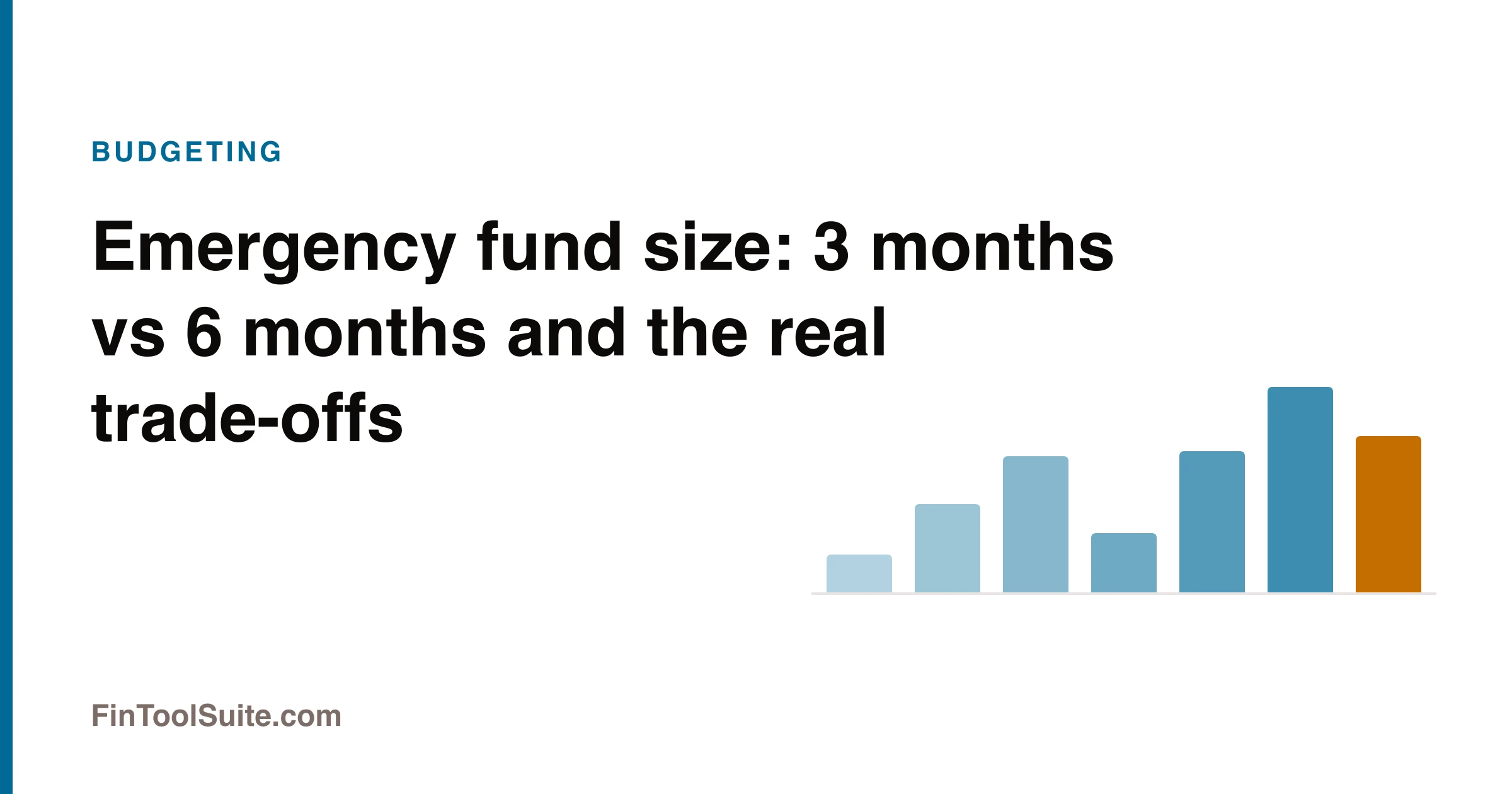 Comparison of a three-month and six-month emergency fund and the trade-offs between them