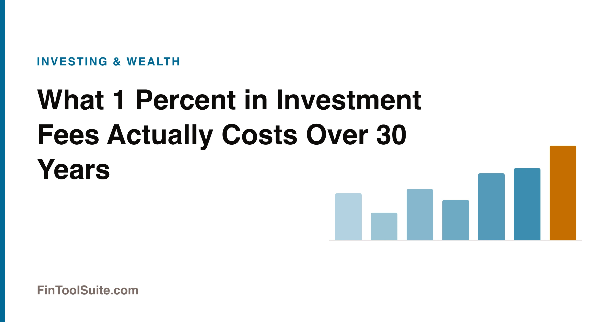 Chart showing how a 1% annual investment fee erodes a portfolio over 30 years