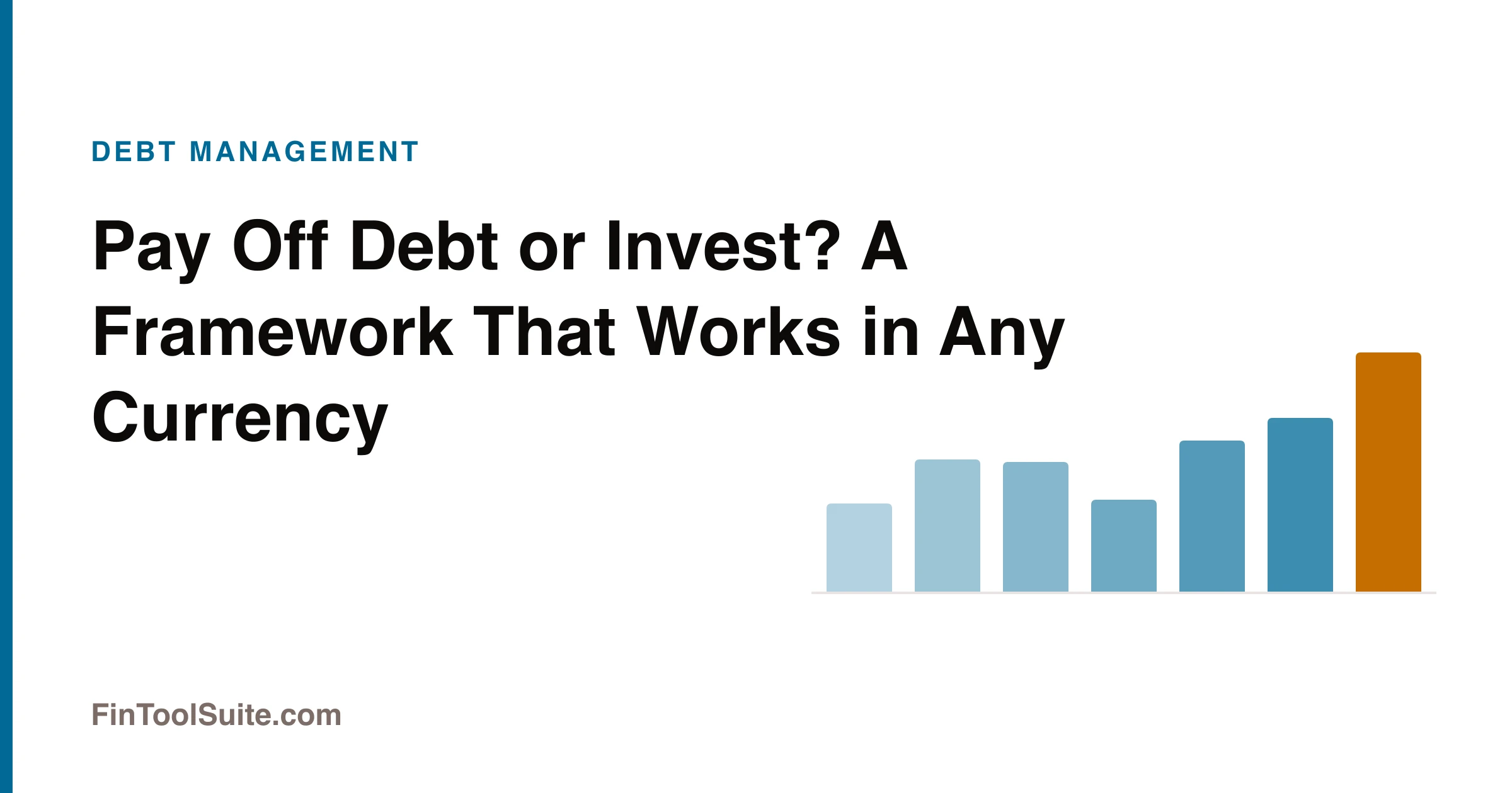 Comparison of paying off debt versus investing a cash surplus